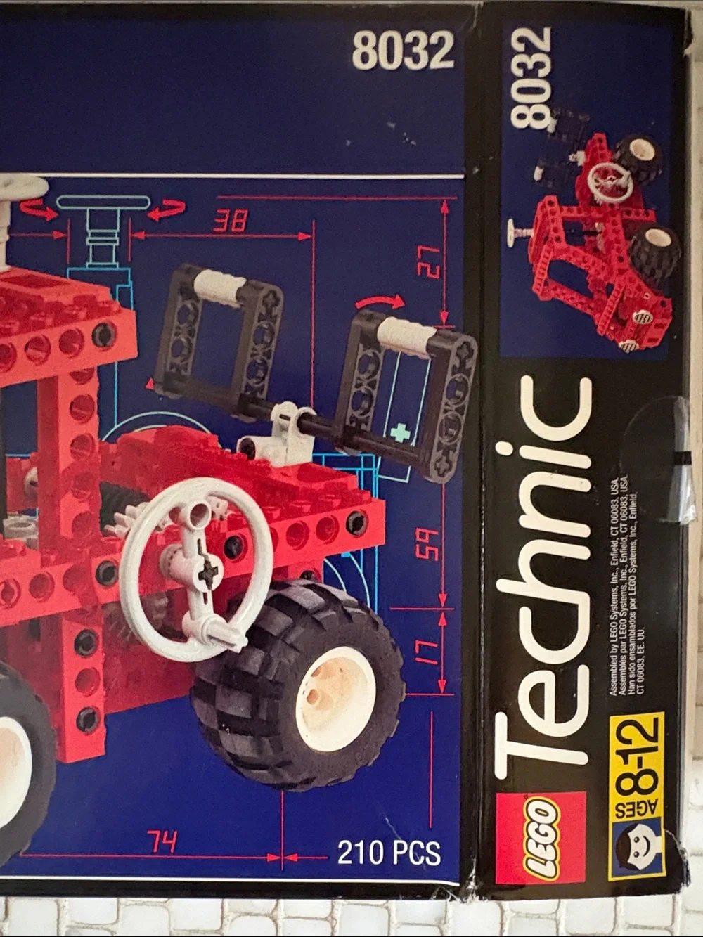 LEGO 8032 Technic Red and White Off-Road Buggy Set